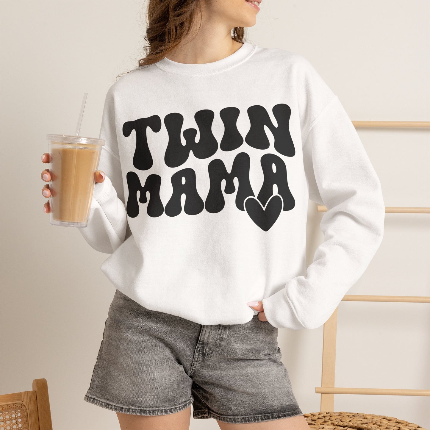 Twin Mama Crewneck Sweatshirt