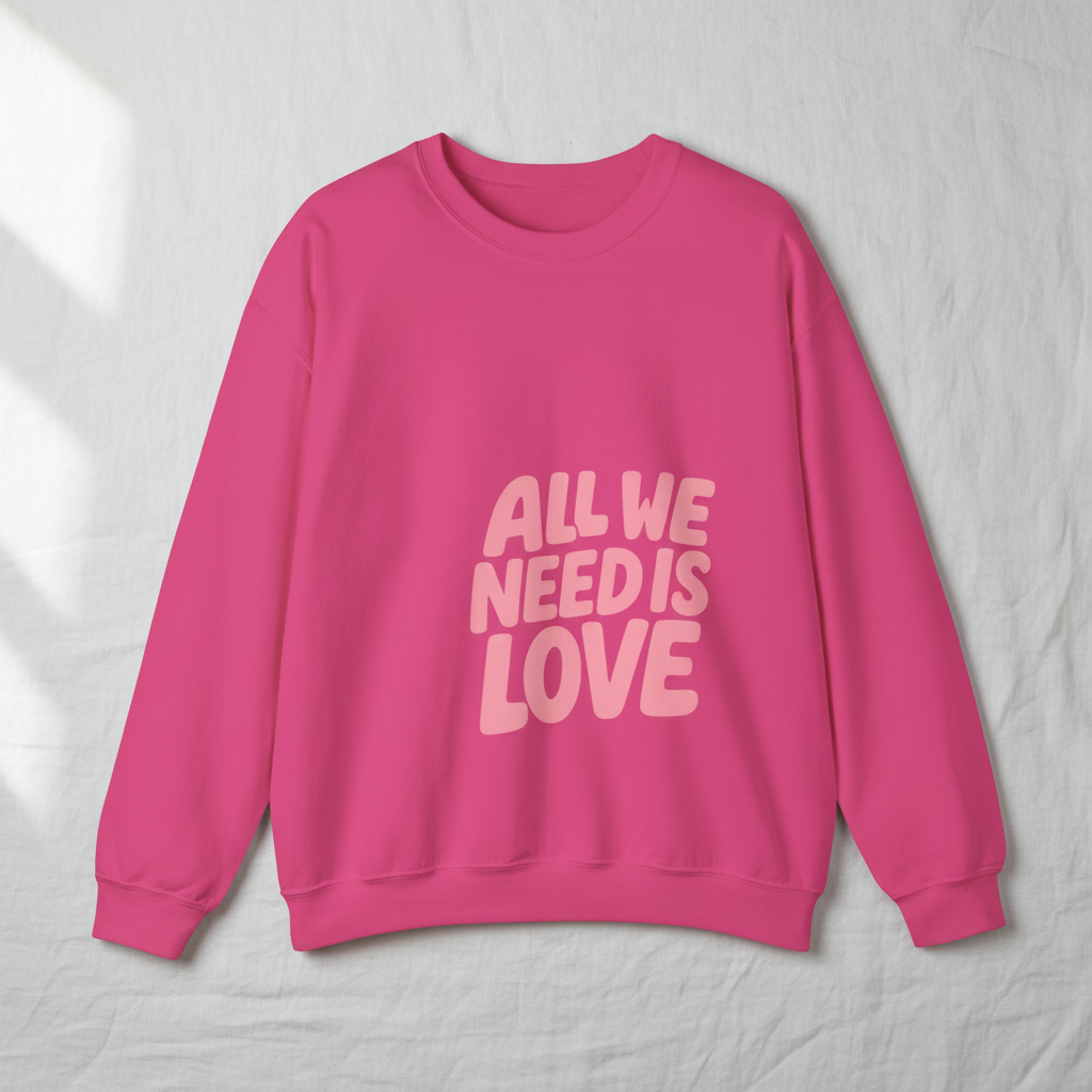 All We Need Is Love Crewneck Sweatshirt