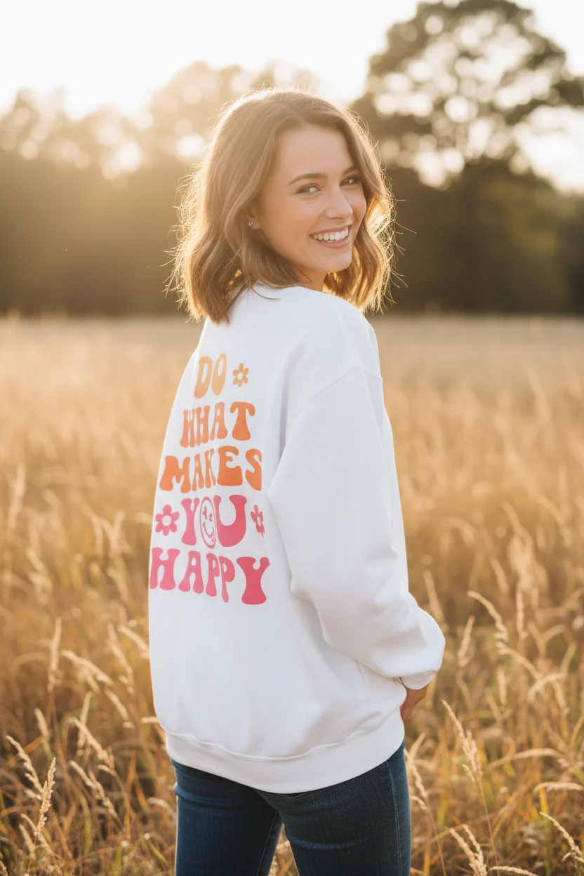 Do What Makes You Happy Crewneck Sweatshirt