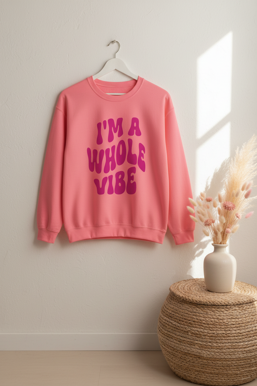 I’m a Whole Vibe Crewneck Sweatshirt