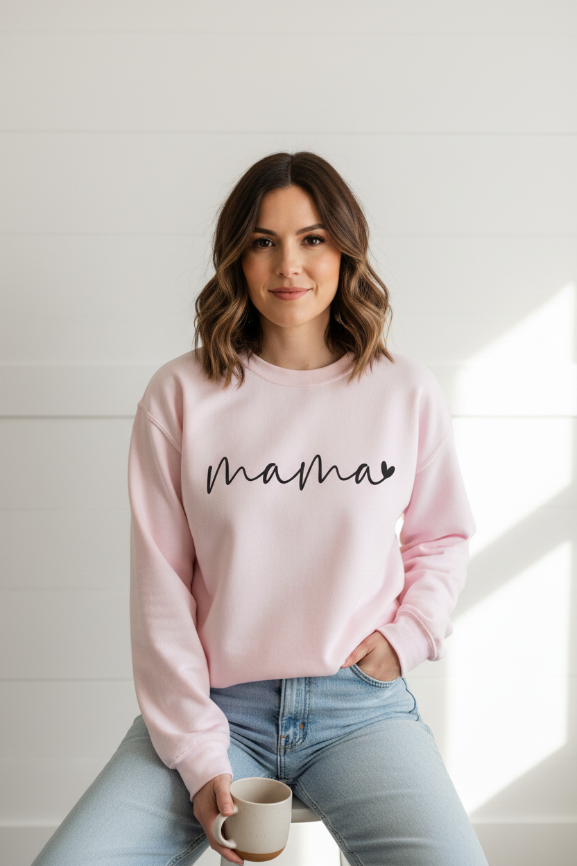 Mama Script Crewneck Sweatshirt