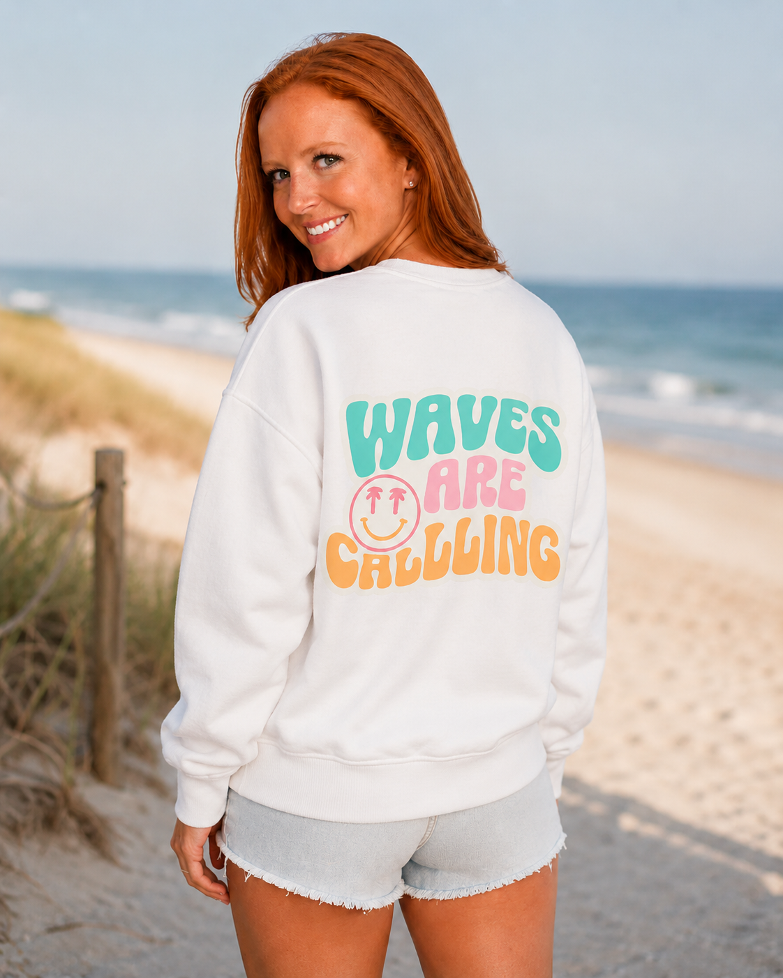 Waves Are Calling Crewneck Sweatshirt