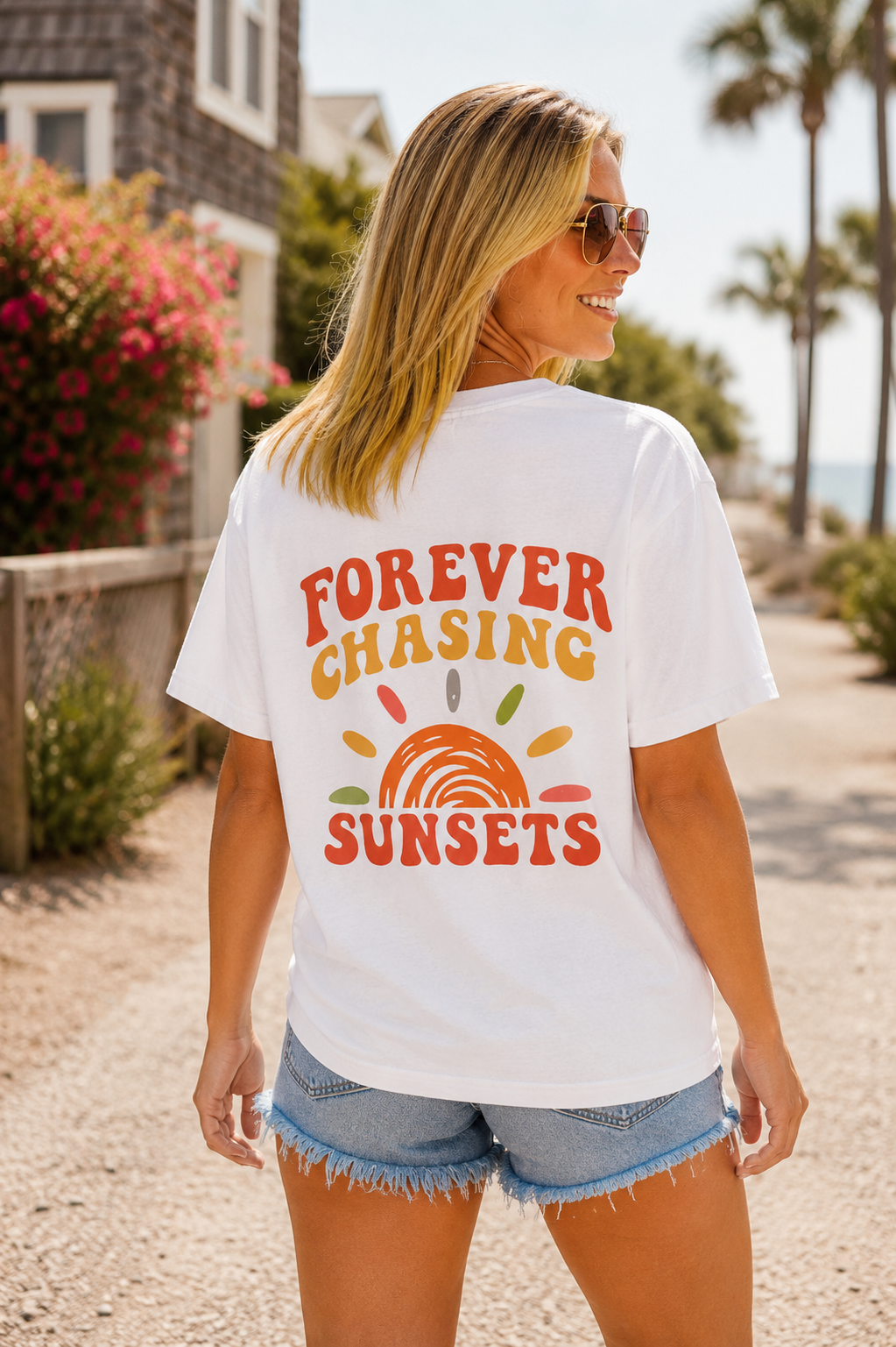 Forever Chasing Sunsets Graphic Tee
