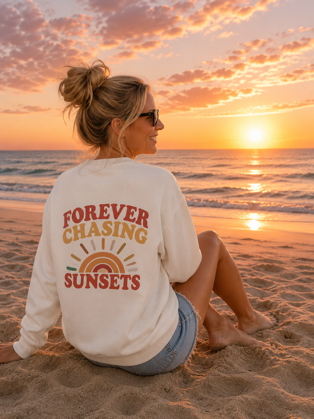 Forever Chasing Sunsets Crewneck Sweatshirt