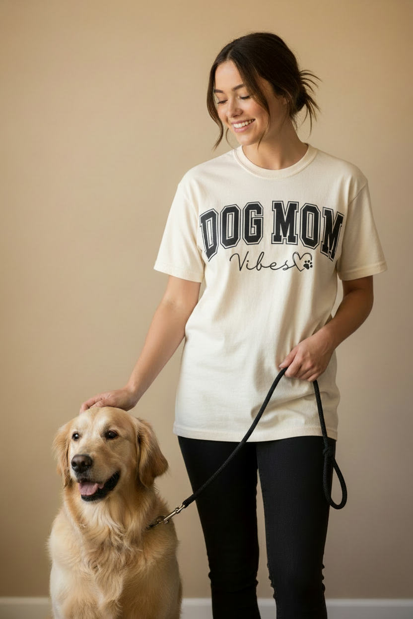 Dog Mom Vibes Graphic Tee