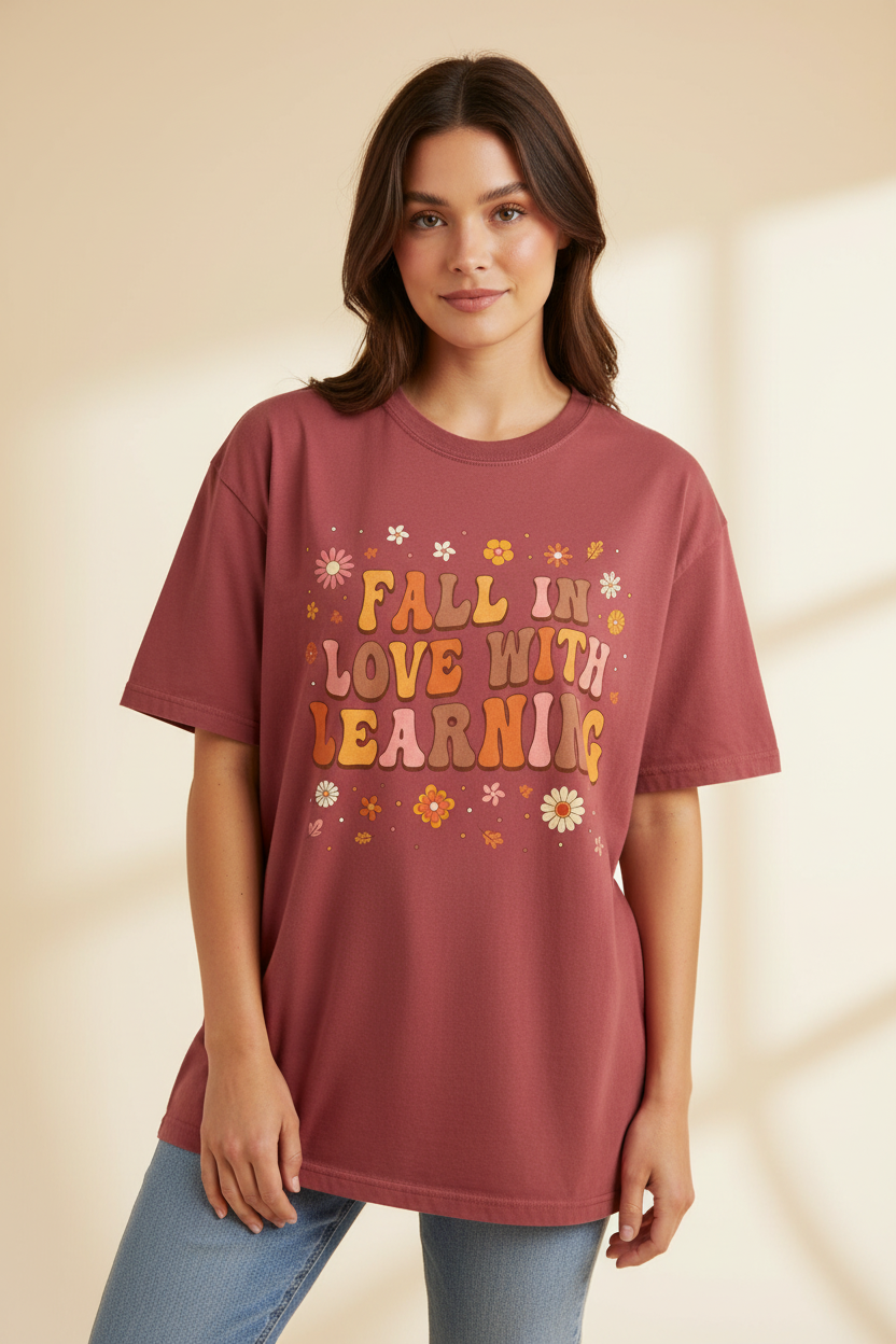 Fall in Love with Learning Graphic Tee