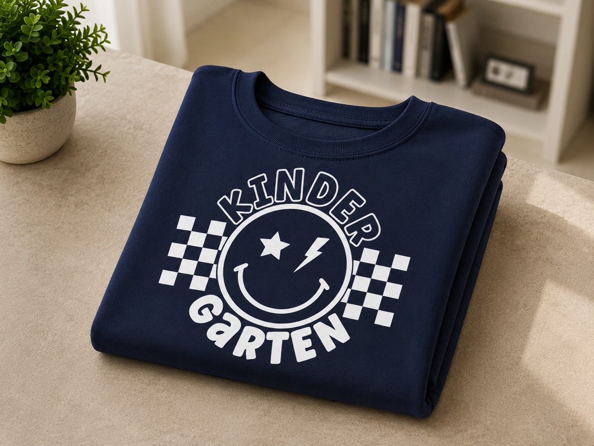 Kindergarten Smiley Crewneck Sweatshirt