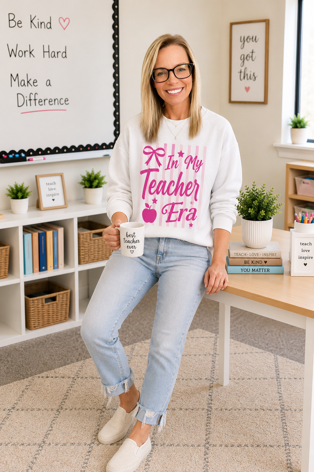 In My Teacher Era Crewneck Sweatshirt