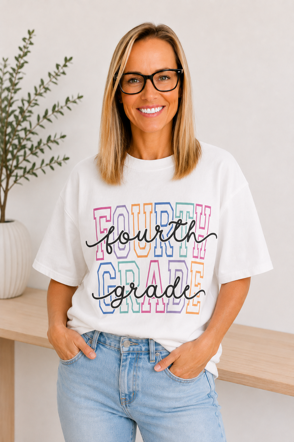 Fourth Grade Teacher Graphic Tee