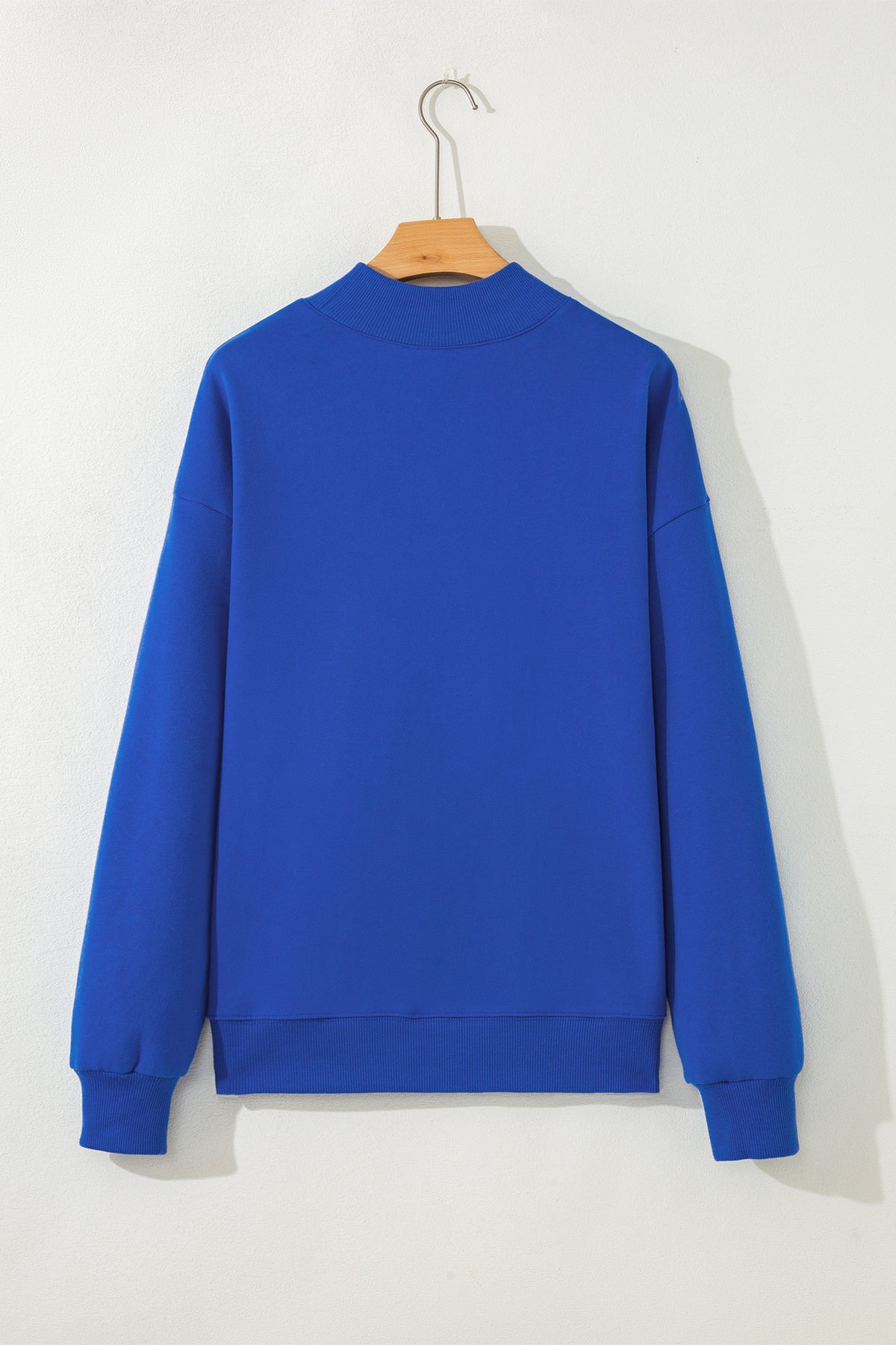 Baseball Bow Mock Neck Sweatshirt