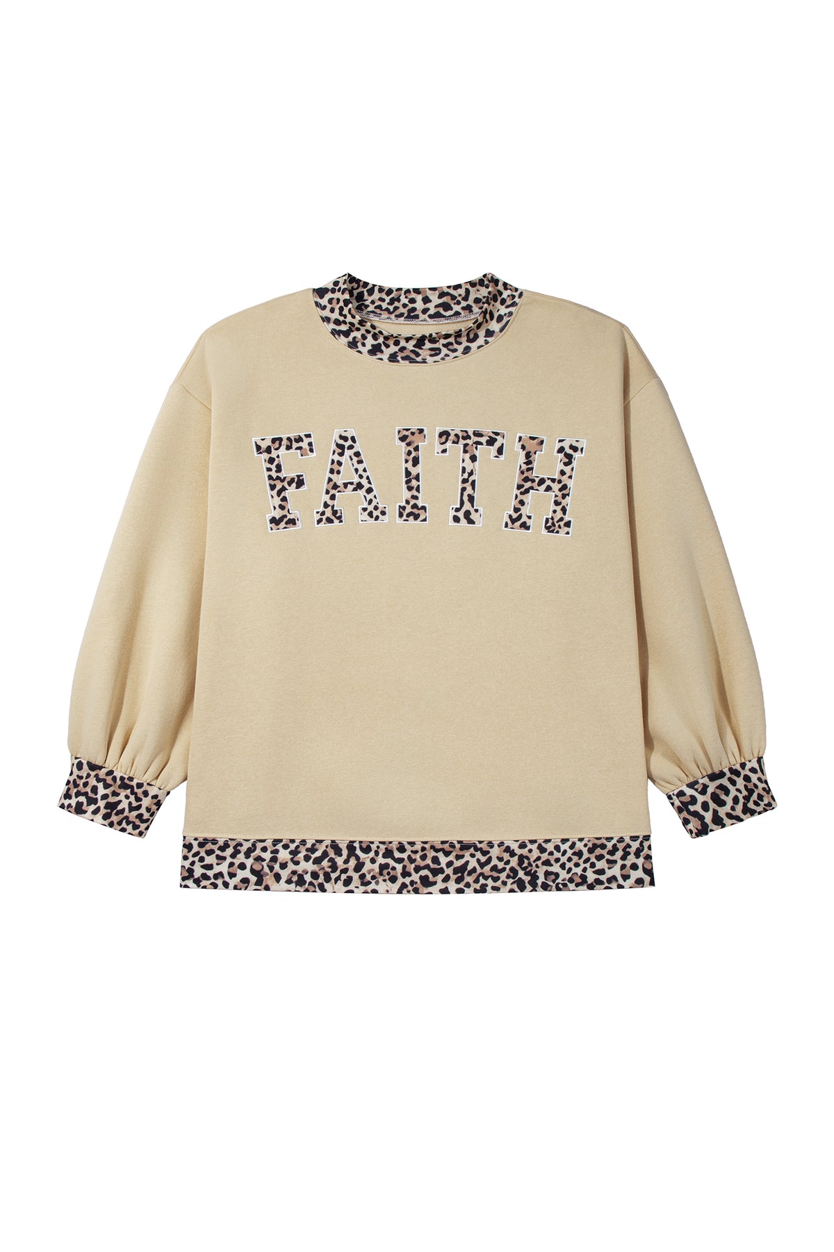 Faith & Blessed Graphic Mock Neck Sweatshirt