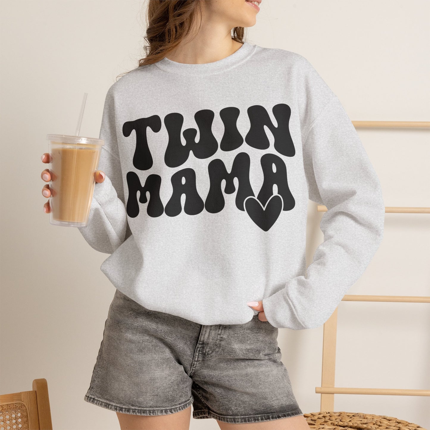 Twin Mama Crewneck Sweatshirt