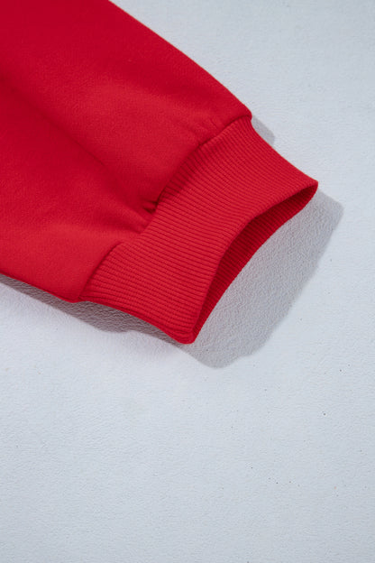 PRAY Patchwork Graphic Tunic Sweatshirt