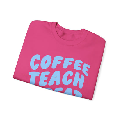 Coffee Teach Repeat Crewneck Sweatshirt