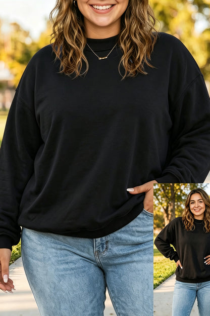 Reversible Oversized Drop Shoulder Sweatshirt