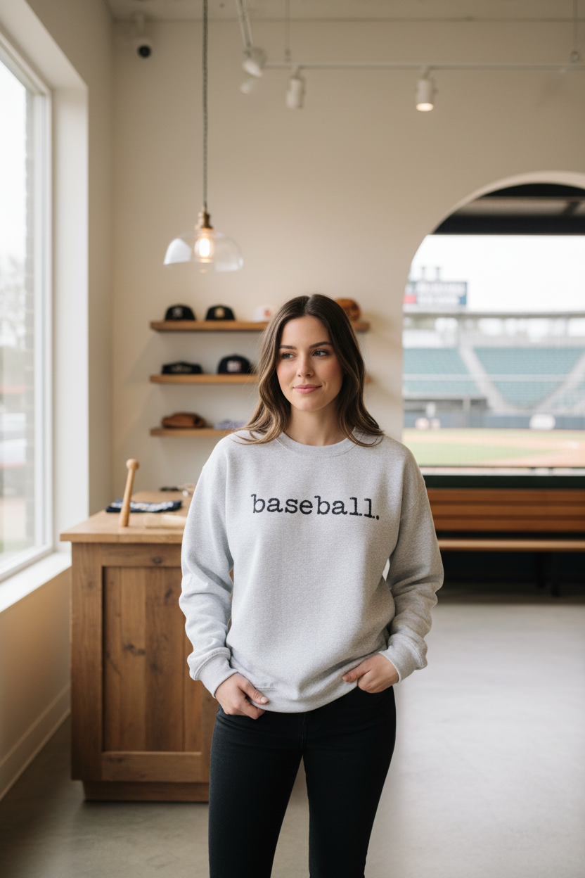 Baseball. Crewneck Sweatshirt