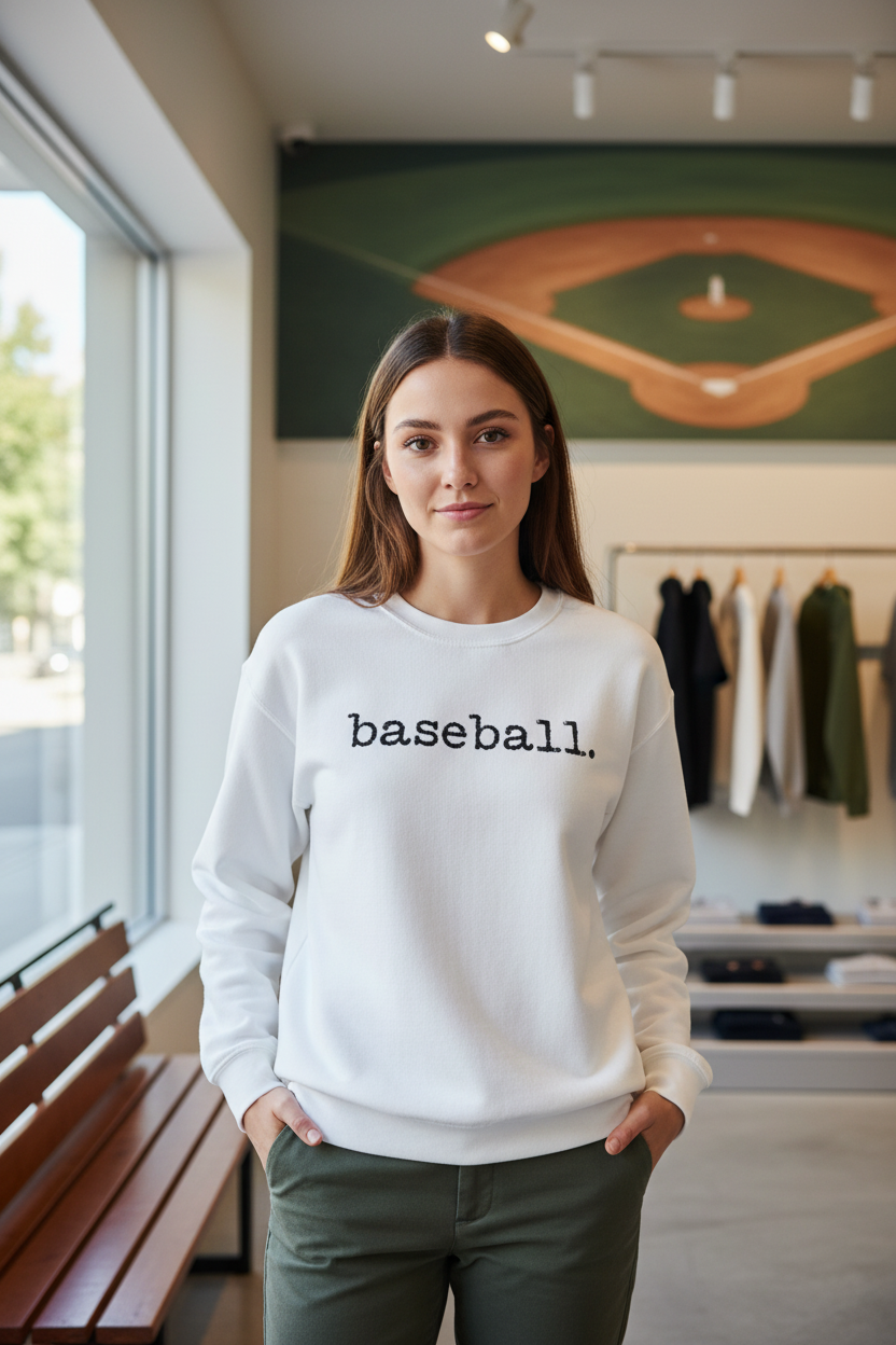Baseball. Crewneck Sweatshirt