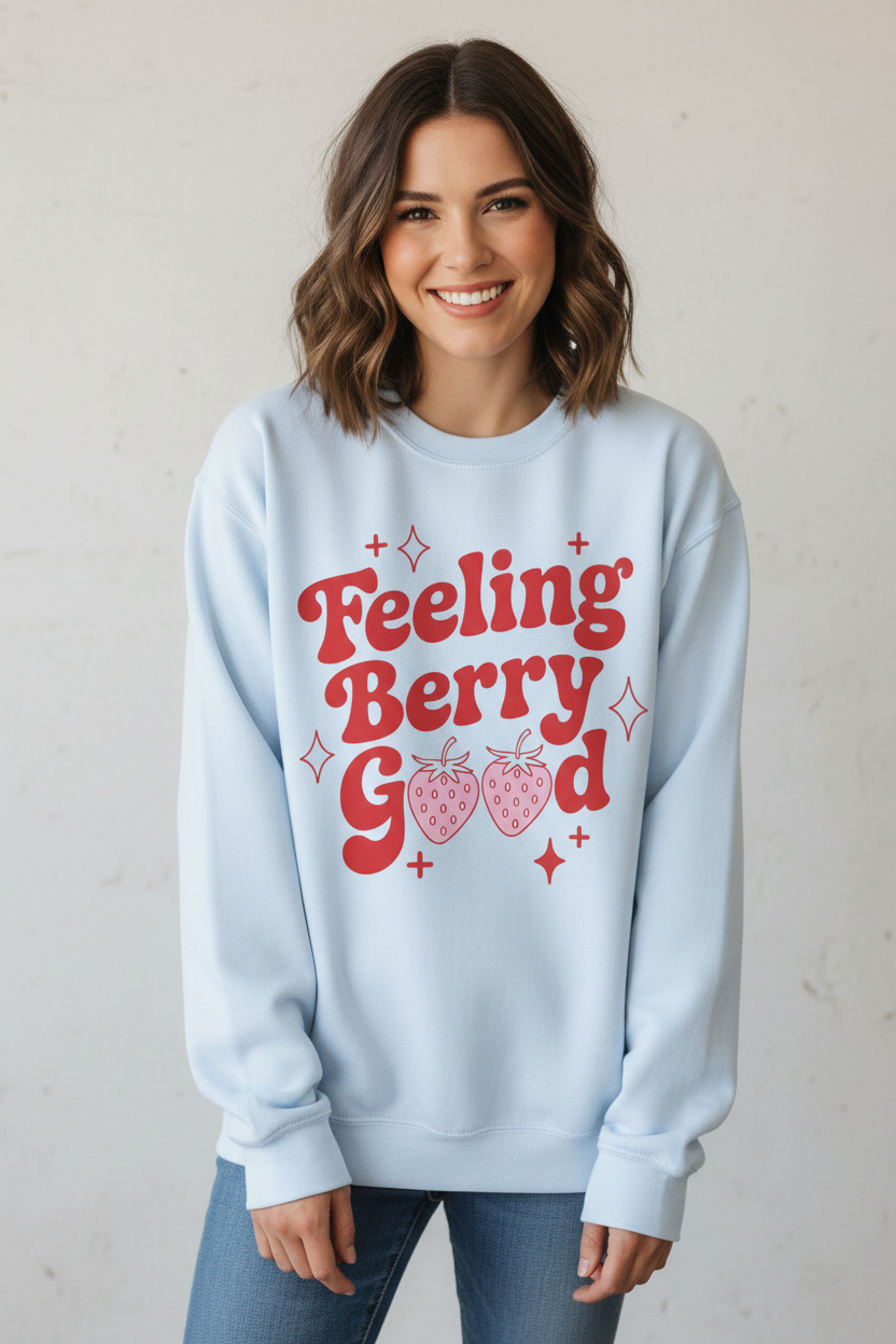 Feeling Berry Good Crewneck Sweatshirt