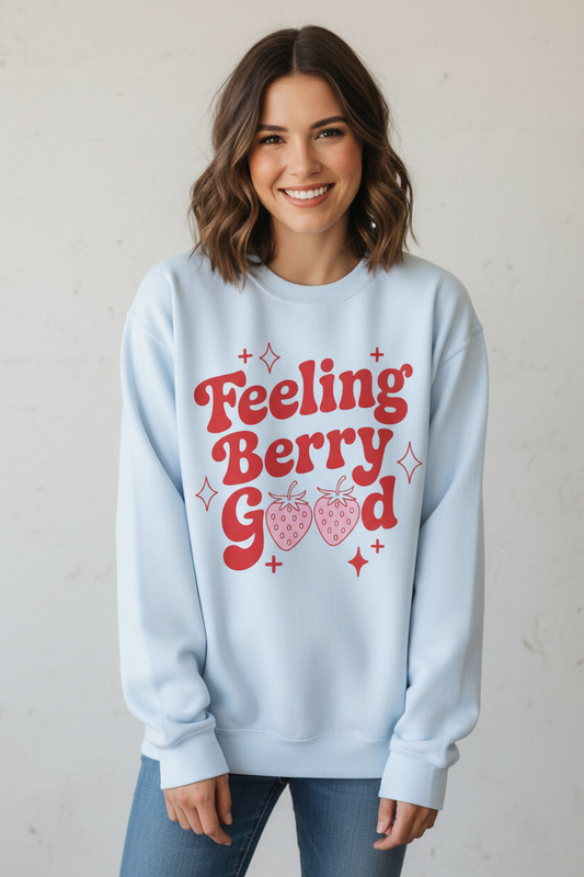 Feeling Berry Good Crewneck Sweatshirt