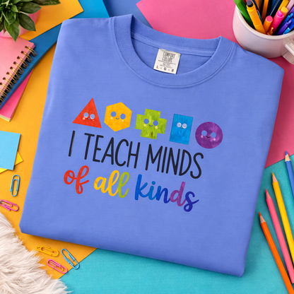 I Teach Minds of All Kinds Graphic Tee