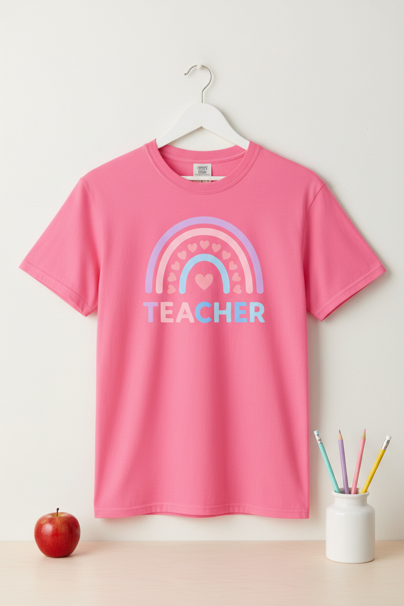 Rainbow Teacher Graphic Tee