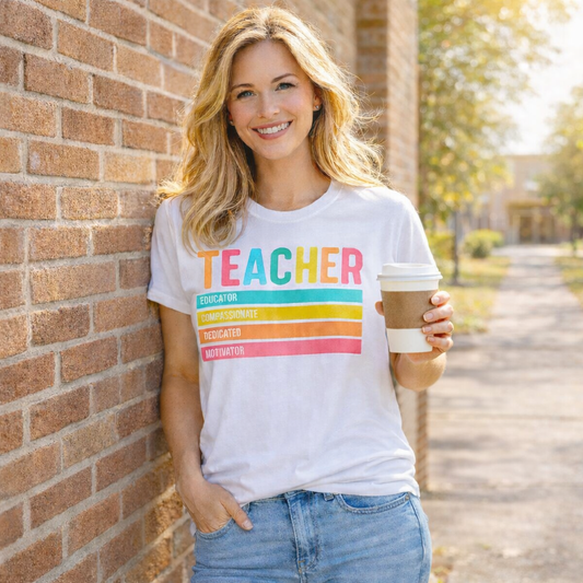 Bright & Inspiring Teacher Graphic Tee