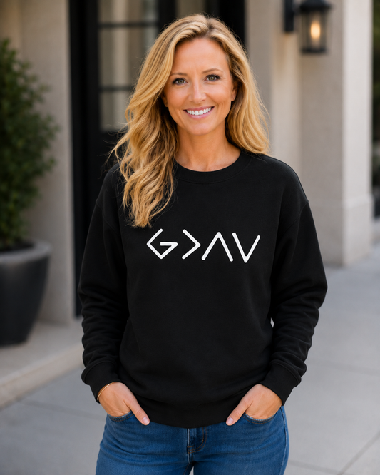 God Is Greater Than Your Highs and Lows Crewneck Sweatshirt