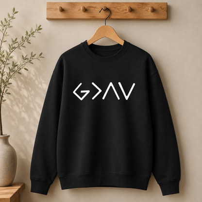 God Is Greater Than Your Highs and Lows Crewneck Sweatshirt