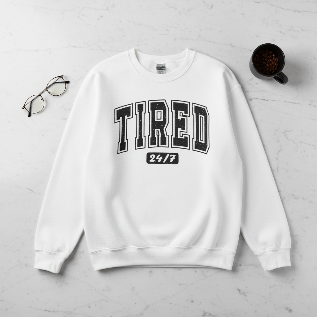 Tired 24/7 Crewneck Sweatshirt