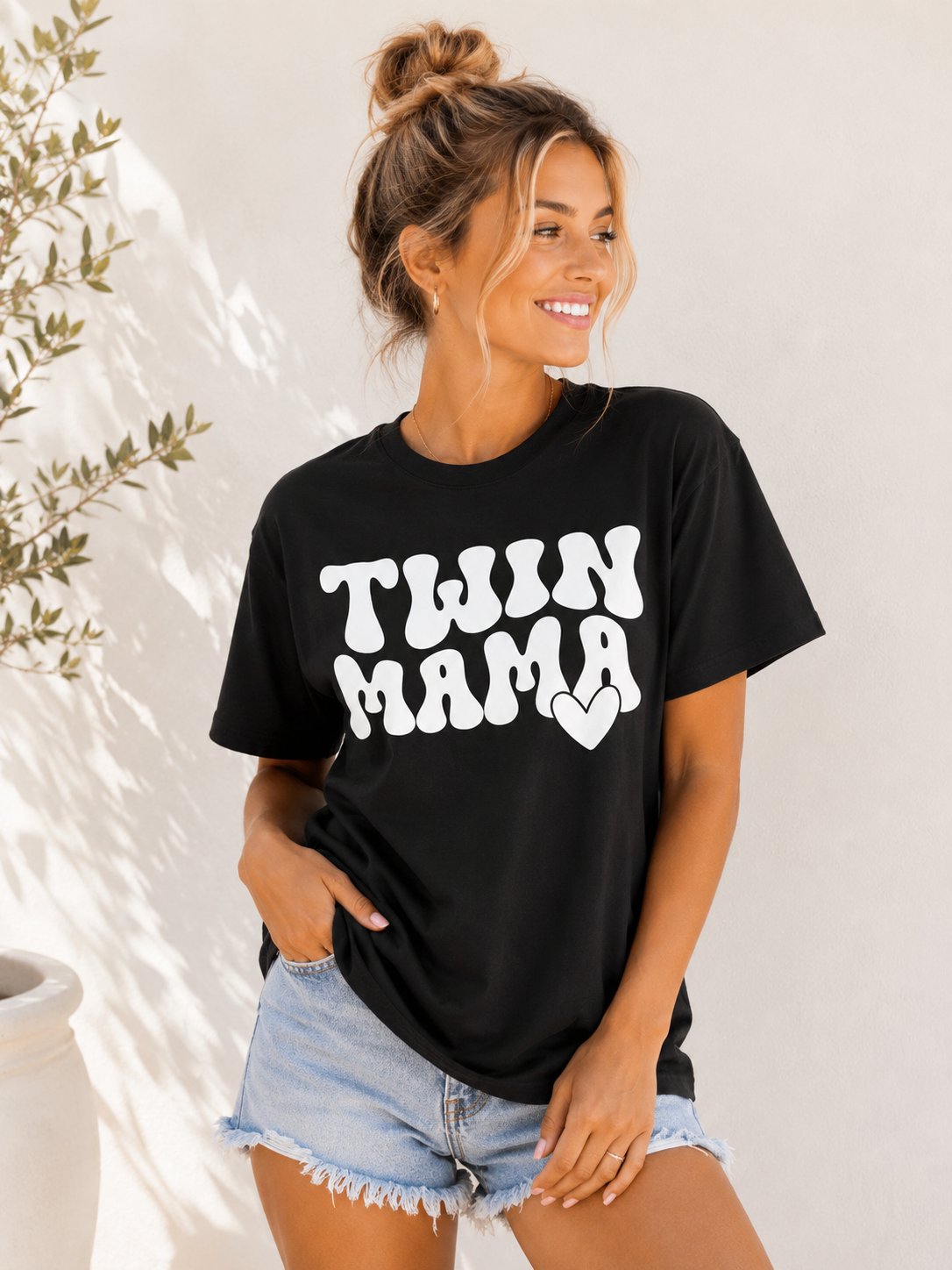 Twin Mama Bubble Graphic Tee