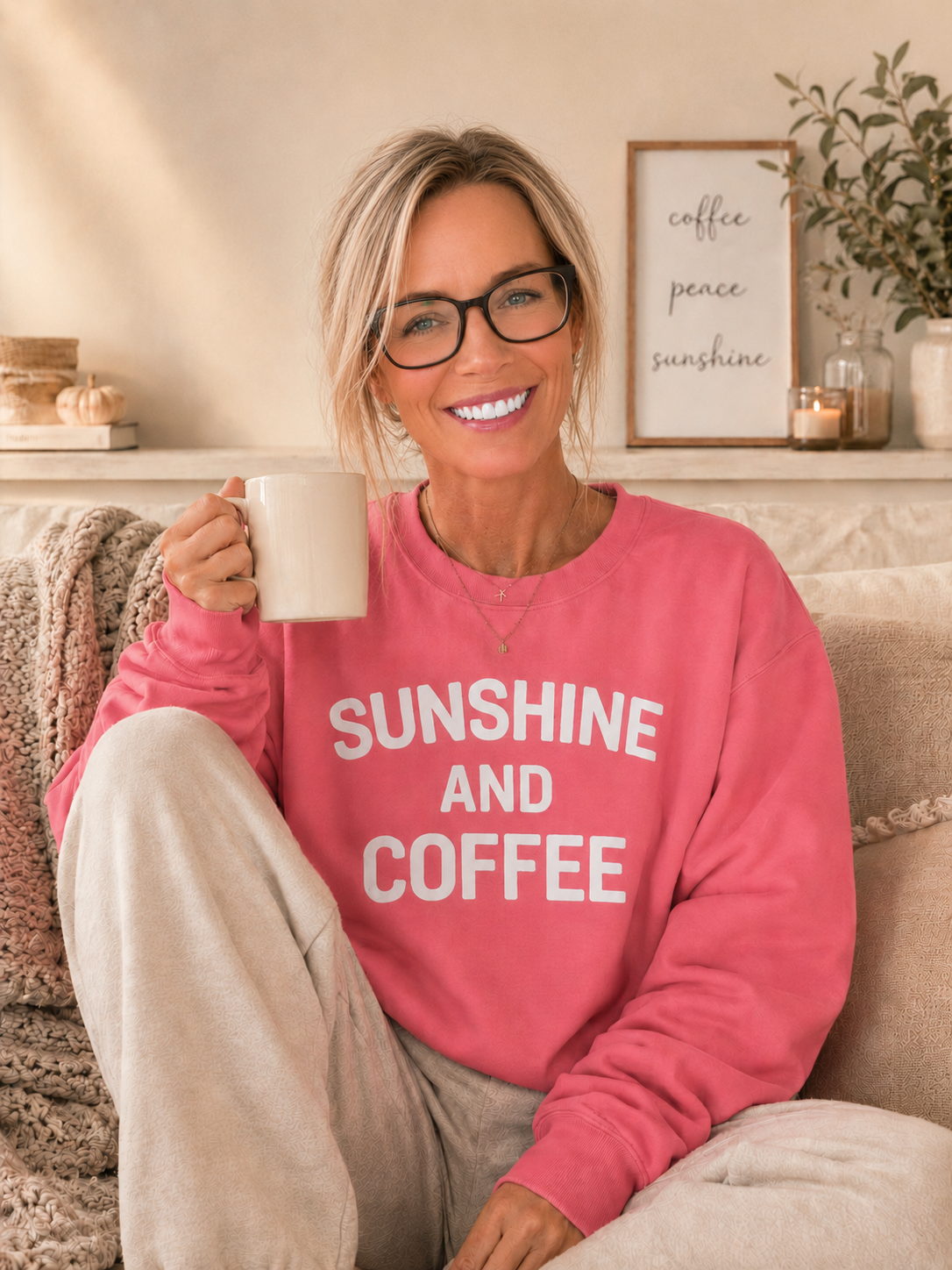 Sunshine & Coffee Crewneck Sweatshirt