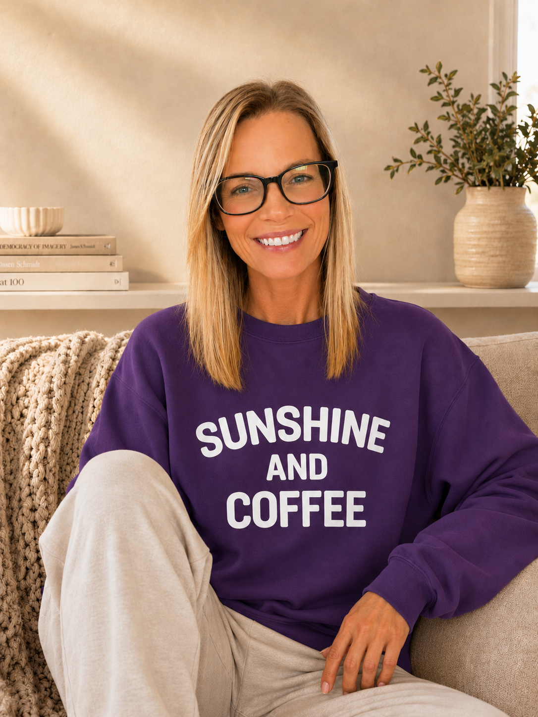 Sunshine & Coffee Crewneck Sweatshirt