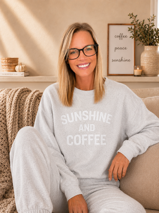 Sunshine & Coffee Crewneck Sweatshirt