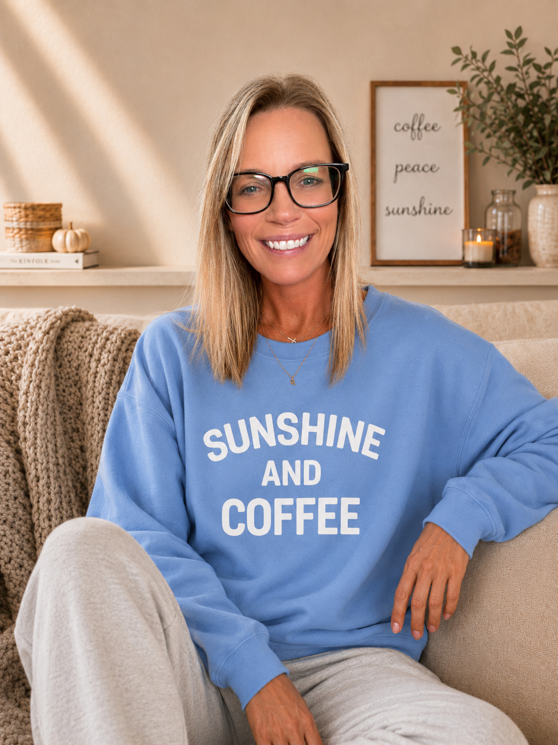 Sunshine & Coffee Crewneck Sweatshirt