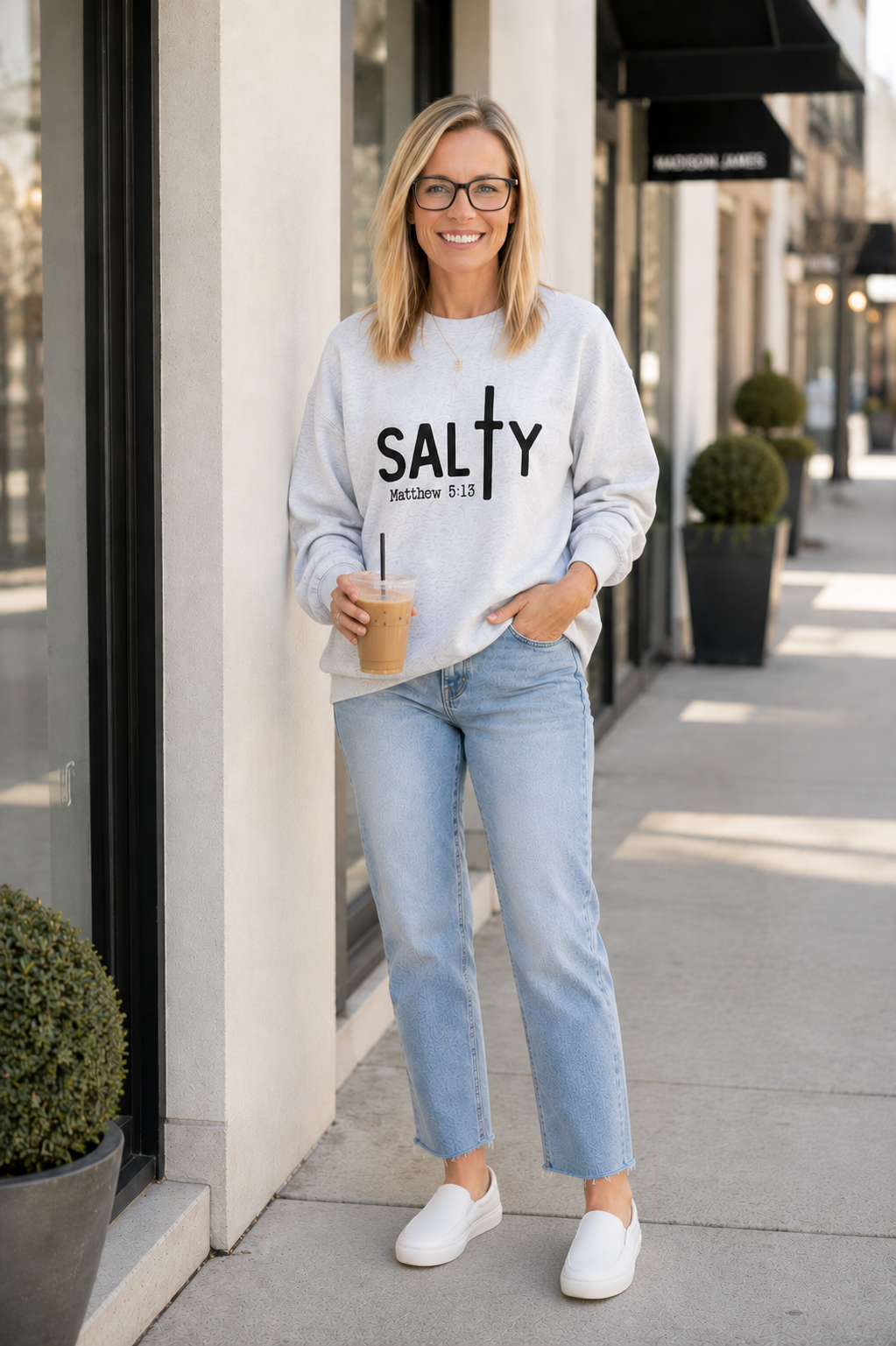 Salty Matthew 5:13 Crewneck Sweatshirt