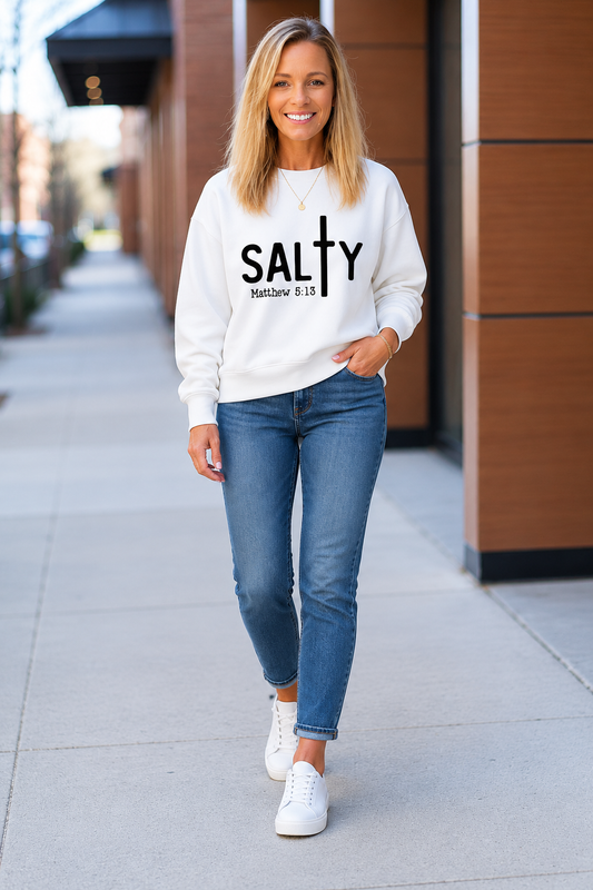Salty Matthew 5:13 Crewneck Sweatshirt
