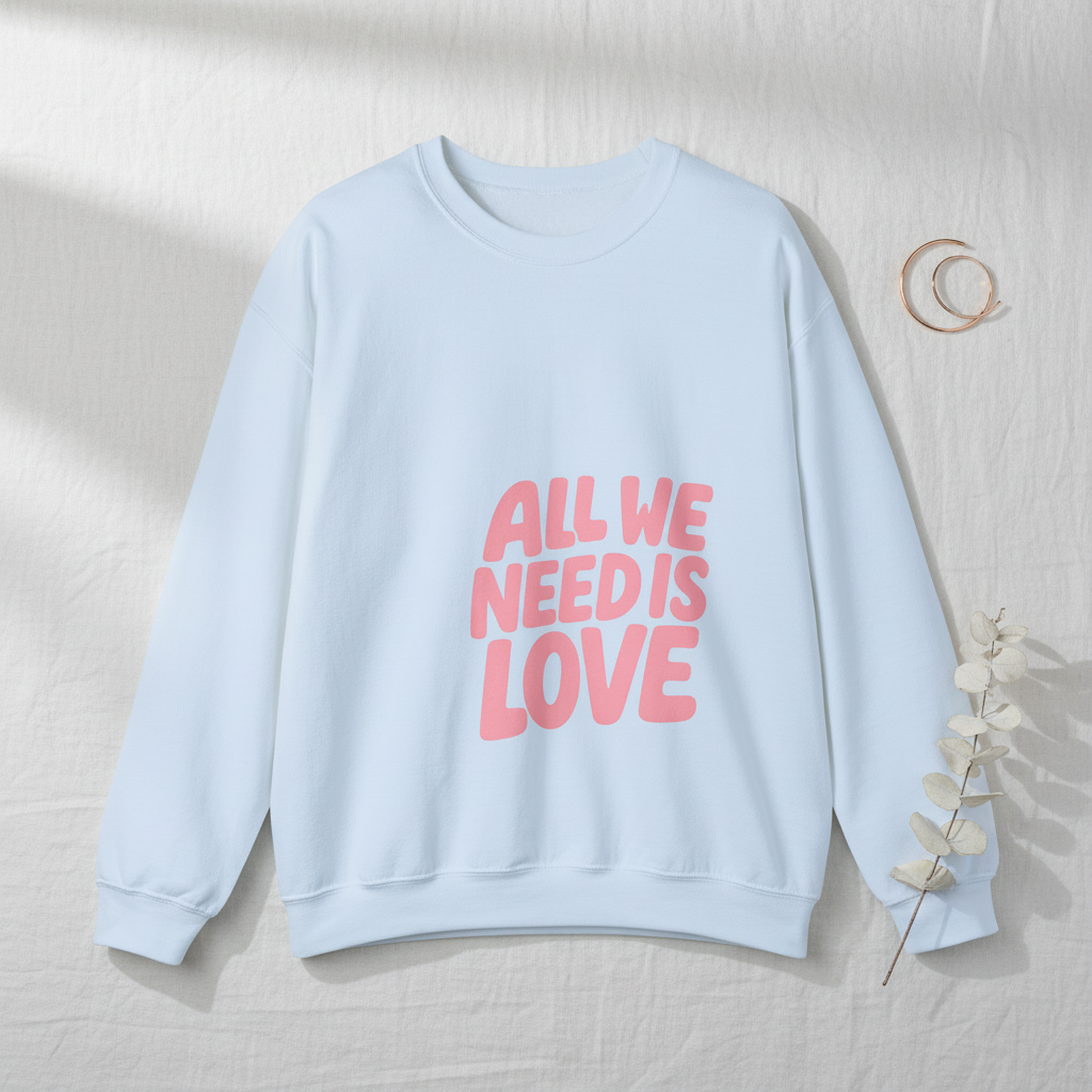 All We Need Is Love Crewneck Sweatshirt