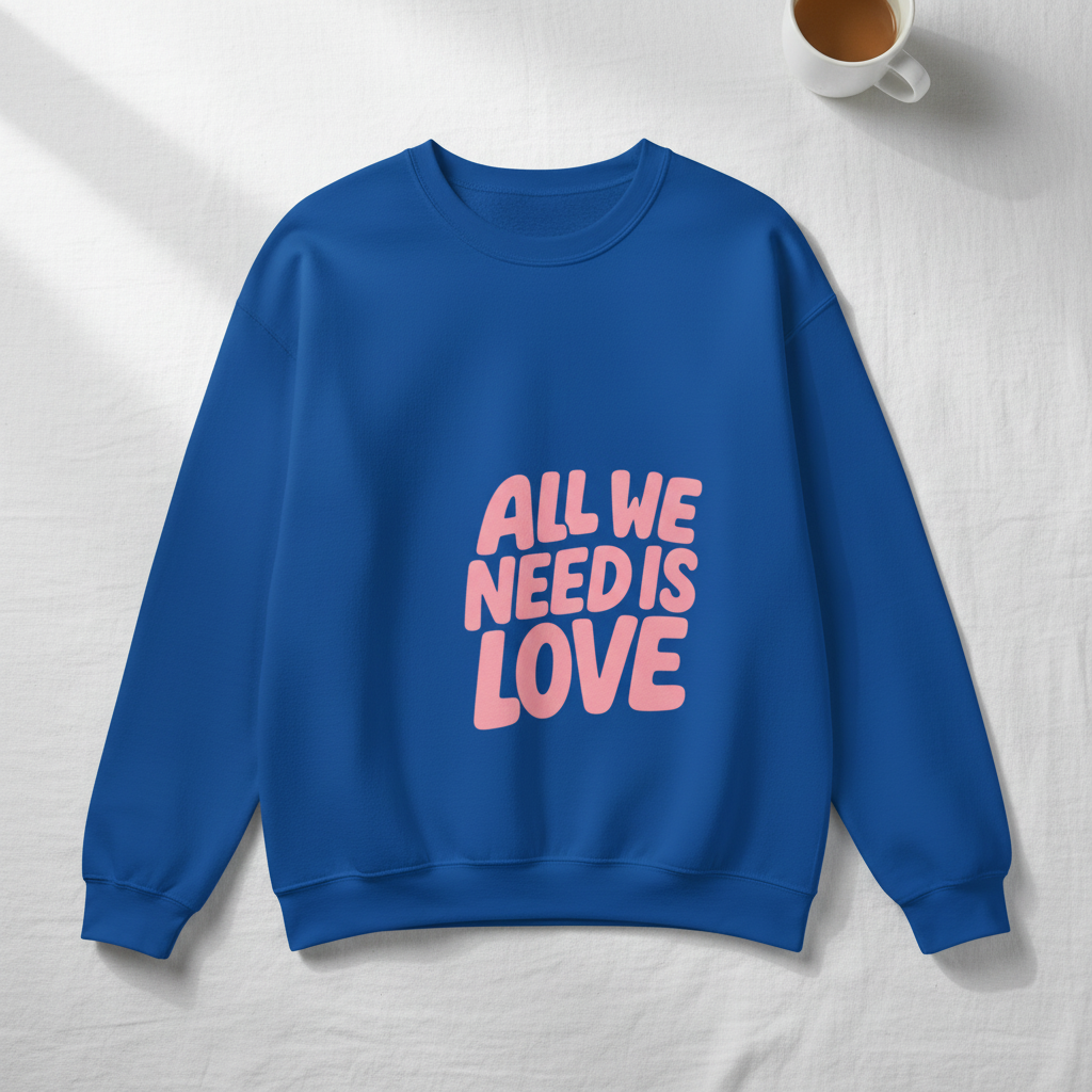 All We Need Is Love Crewneck Sweatshirt