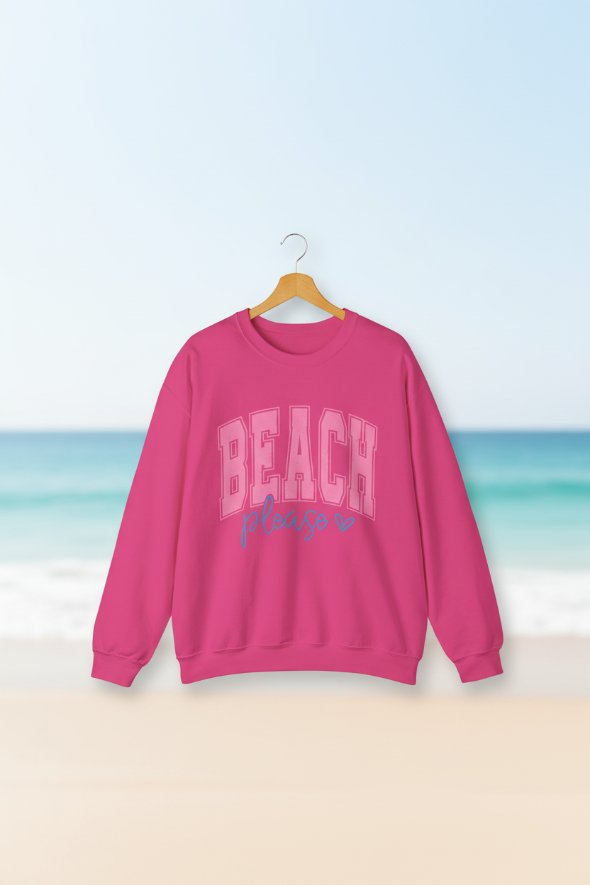 Beach Please Crewneck Sweatshirt