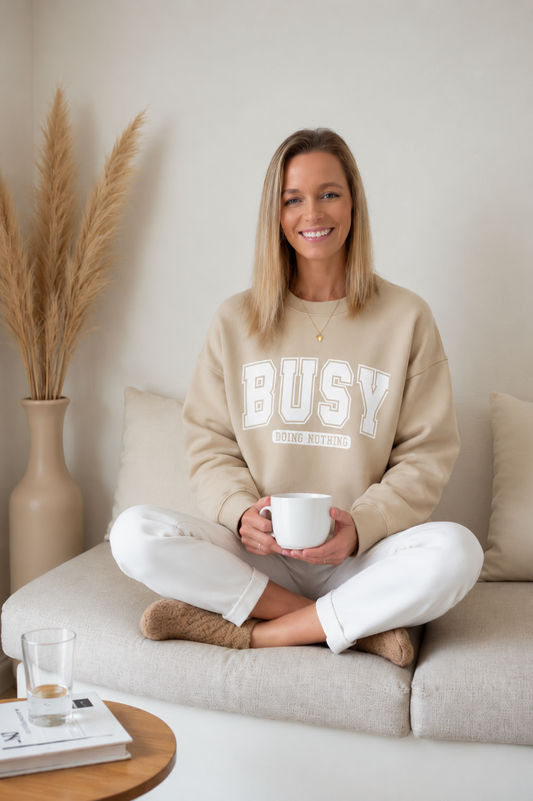 Busy Doing Nothing Crewneck Sweatshirt