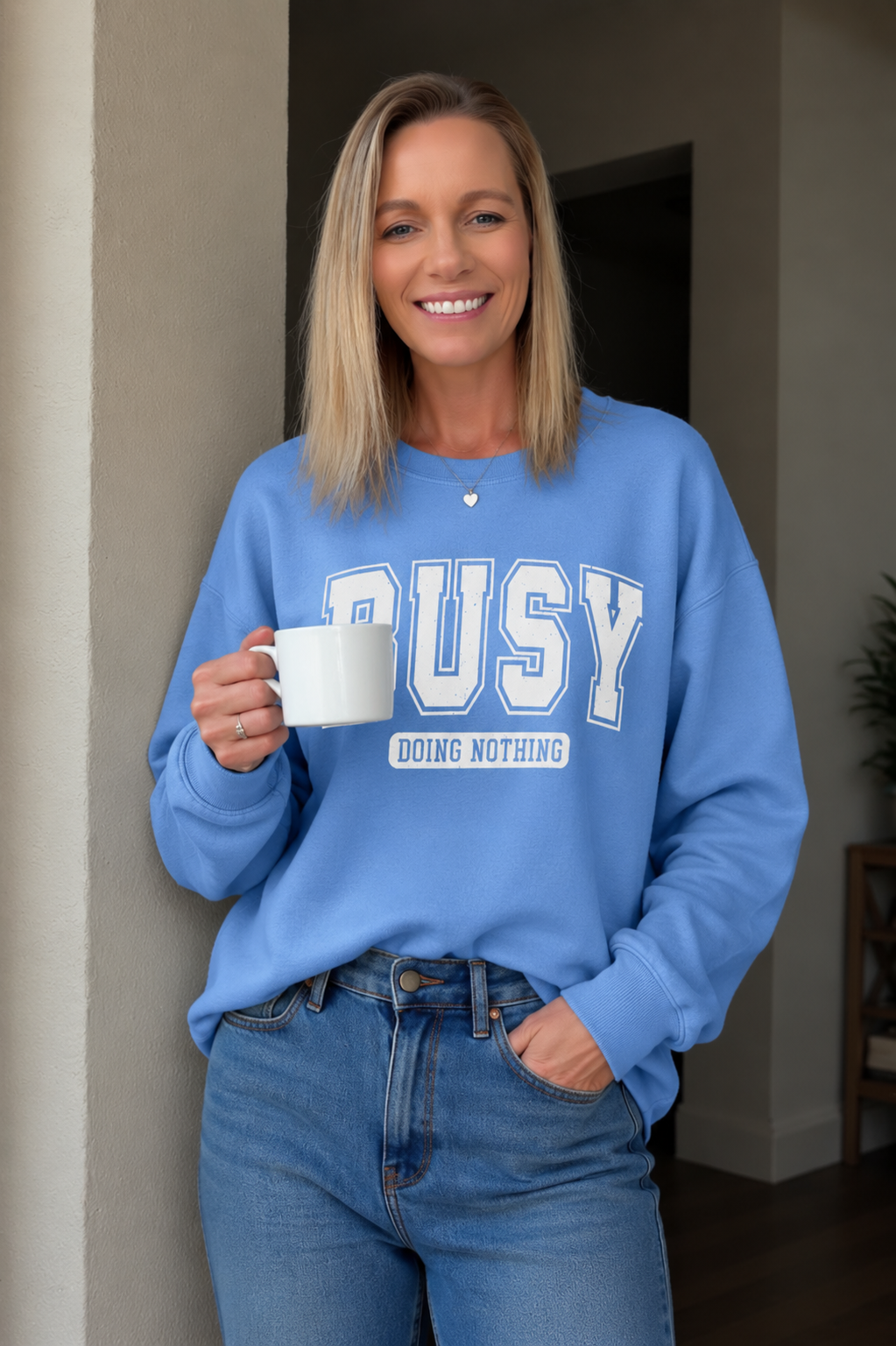 Busy Doing Nothing Crewneck Sweatshirt