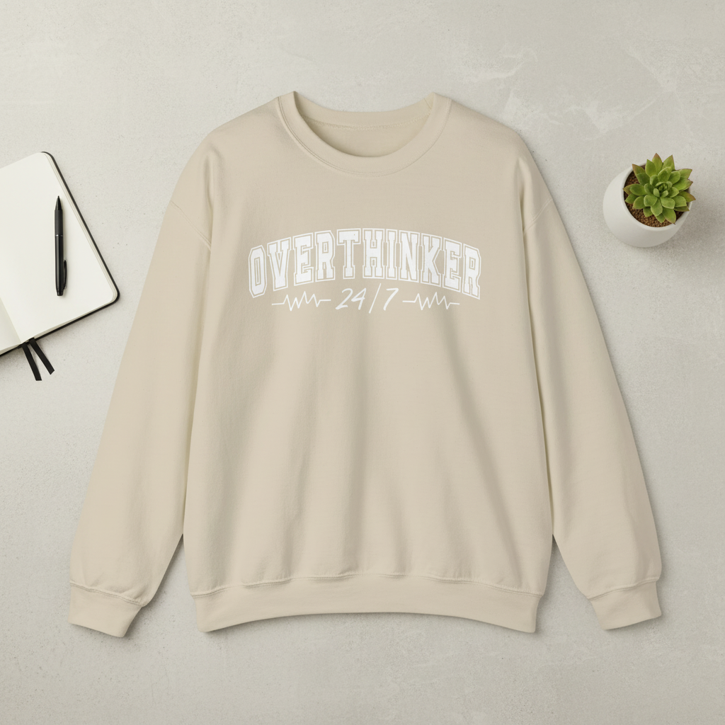 Overthinker 24/7 Crewneck Sweatshirt
