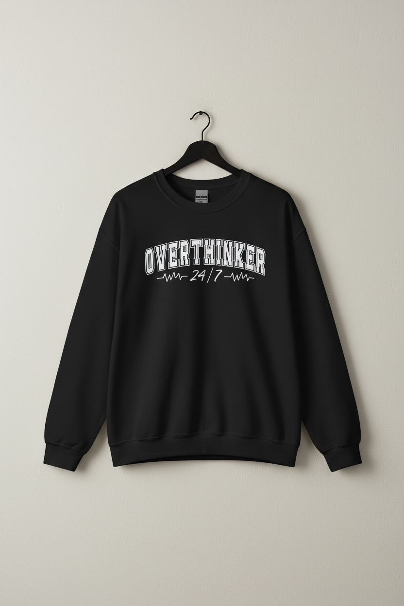 Overthinker 24/7 Crewneck Sweatshirt