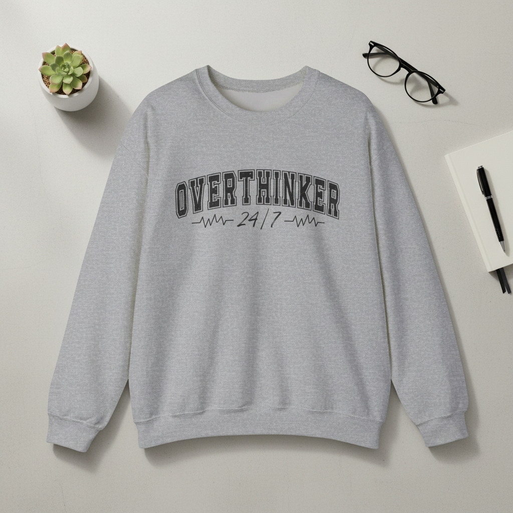 Overthinker 24/7 Crewneck Sweatshirt