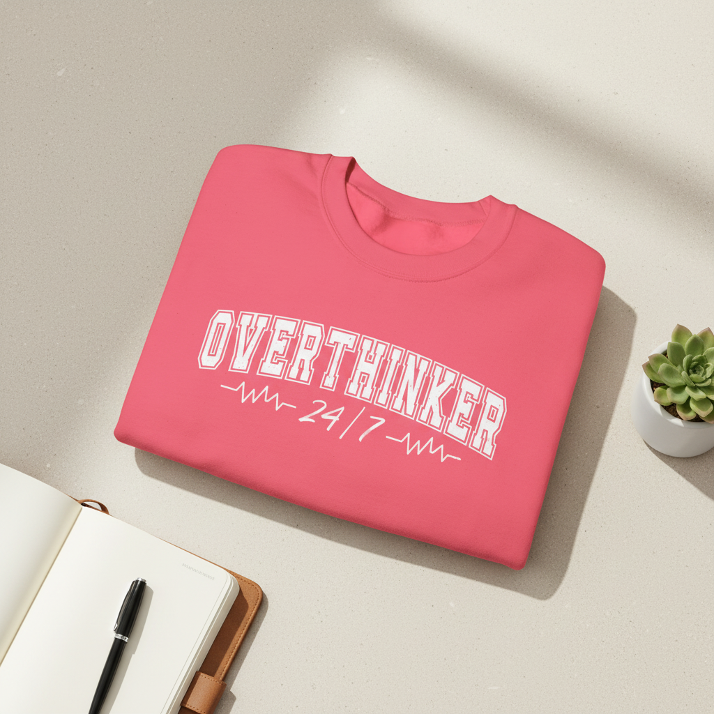 Overthinker 24/7 Crewneck Sweatshirt