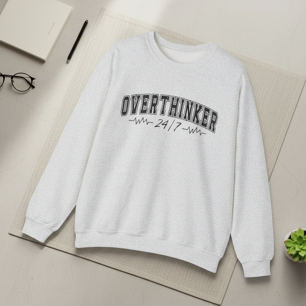 Overthinker 24/7 Crewneck Sweatshirt