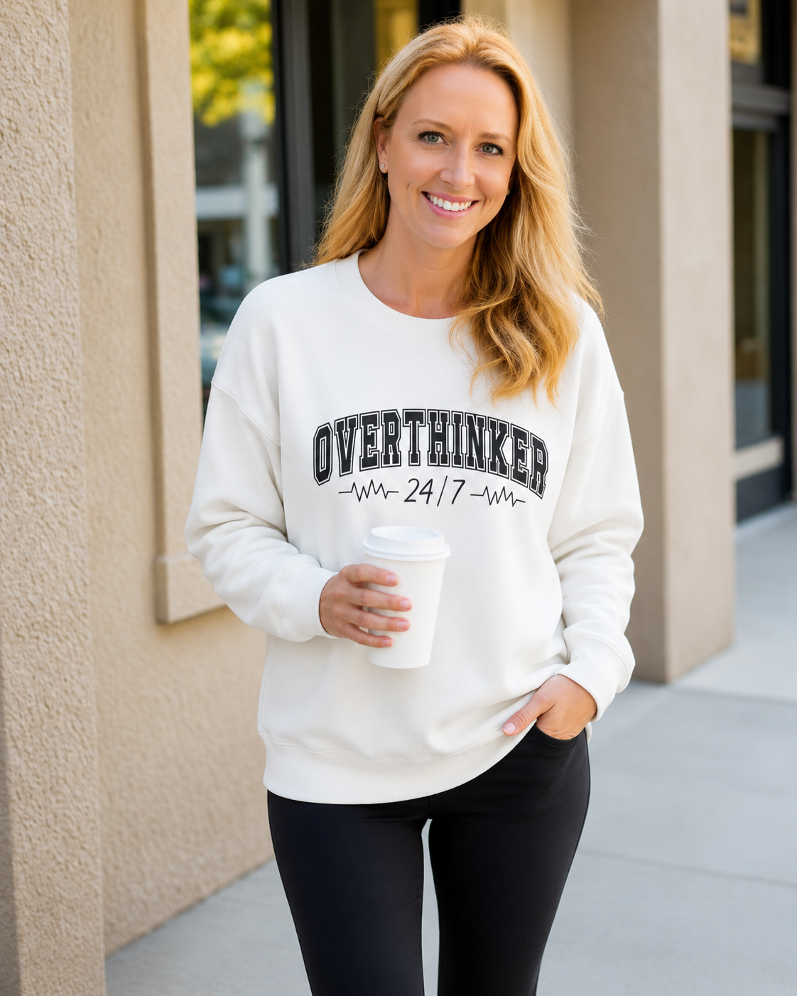 Overthinker 24/7 Crewneck Sweatshirt