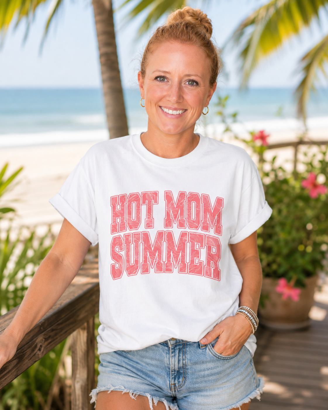 Hot Mom Summer Graphic Tee