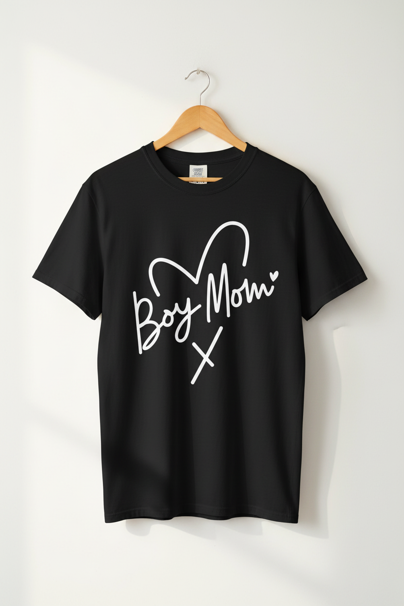 Boy Mom Script Graphic Tee