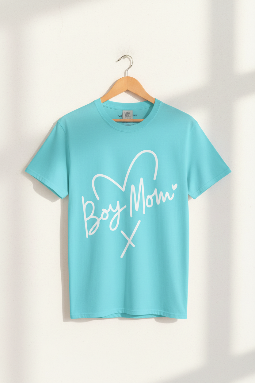 Boy Mom Script Graphic Tee